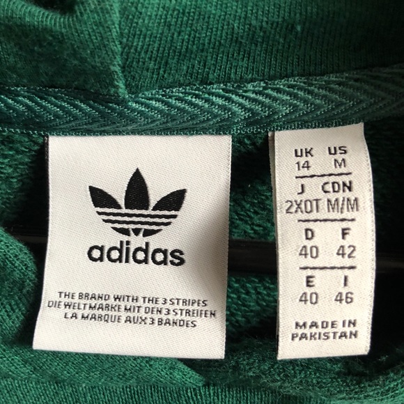 Green Adidas Hoodie - Picture 2 of 3